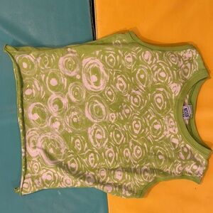 Lime green eyes tank top